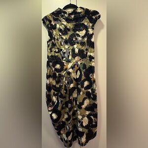 Catherine Malandrino Patterned Sleeveless Dress - Size 8